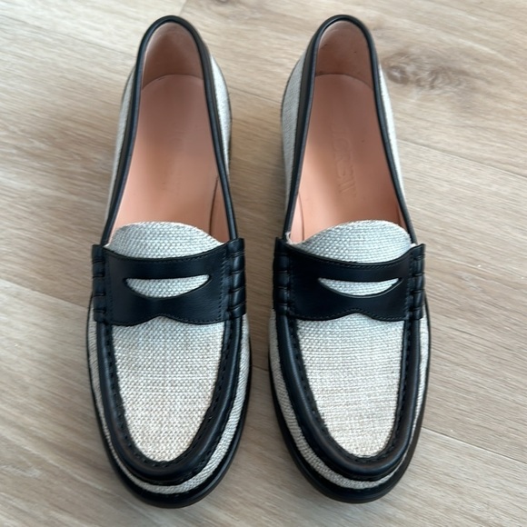 J.crew Winona penny loafers in Italian linen women’s 7.5 NWOB - Picture 2 of 5